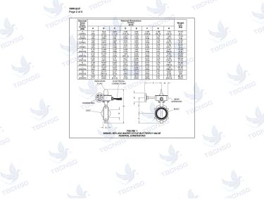 Van bướm tín hiệu điện Tyco BFV-250
