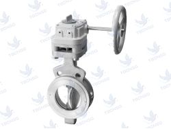 Van bướm Tomoe 847T - Lót PTFE tăng cườn..