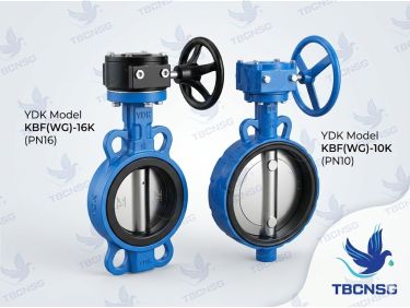 Sản phẩmVan bướm YDK KBF WG 10K KBF WG 16K tay quay vô lăng nối lug