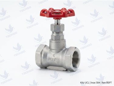 Van cầu inox KITZ Model UCL | Nối ren BSPT | DN8-DN50