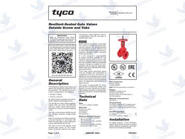 Van cổng ty nổi Tyco TJR