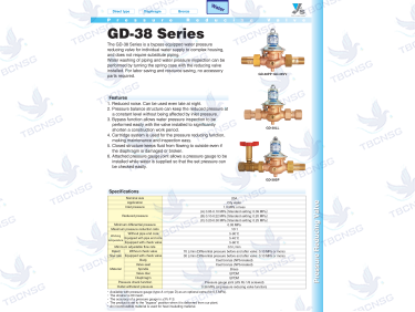 Van giảm áp Yoshitake GD-38 Series 