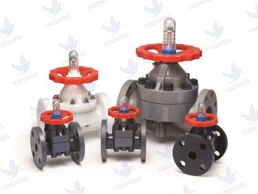 Sản phẩmVan màng Asung UPVC CPVC PVDF mặt bích