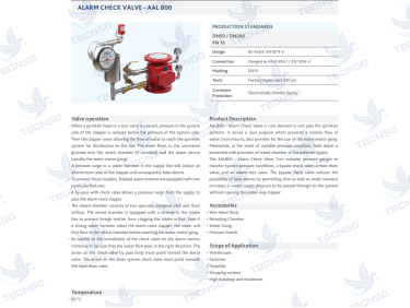 Van một chiều báo động ARV AAL800