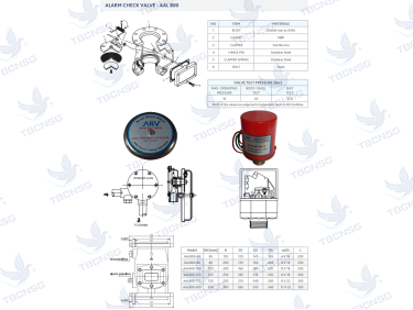 Van một chiều báo động ARV AAL800