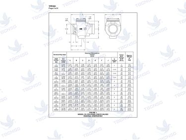 Van một chiều chống chảy ngược Tyco CV-1FR