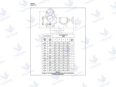 Van một chiều chống chảy ngược Tyco CV-1FR