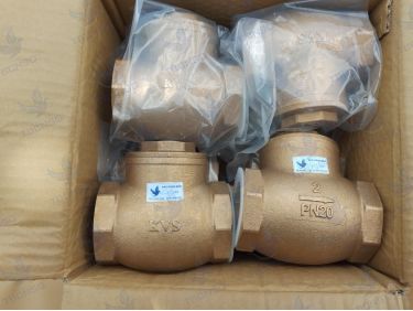 Van một chiều KVS model KVS-101 thân đồng thau nối ren PN20