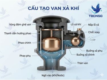 Van Xả Khí (Air Vent Valve): Cấu Tạo, Nguyên Lý &amp; Cách Chọn